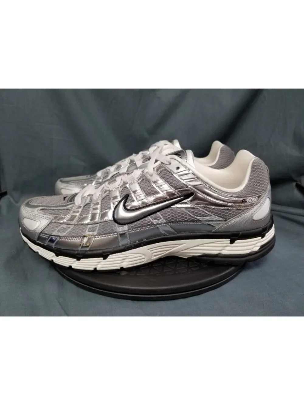 Nike P-6000 Sneakers Metallic Silver CN0149 001 Men's Size 12 NEW NO BOX!